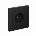 ATLASDESIGN РОЗЕТКА без заземления, 16А, в сборе, КАРБОН ATLASDESIGN РОЗЕТКА без заземления, 16А, в сборе, КАРБОН