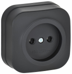 GLORY Роз. без з/к/ш о/у 10А РС20-2-ХЧм черн. м. IEK GLORY Роз. без з/к/ш о/у 10А РС20-2-ХЧм черн. м. IEK