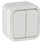 TORS Выключ. двухкл. 10А IP55 TS305 белый IEK