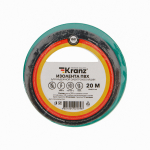Изолента ПВХ KRANZ 0.13х15 мм, 20 м, зеленая (10 шт./уп.)