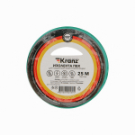 Изолента ПВХ KRANZ 0.13х15 мм, 25 м, зеленая (5 шт./уп.)