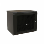 WRline Шкаф настенный 19-дюймовый (19"), 12U, 650x600х600мм, перфорированная металлическая дверь с замком, цвет черный (RAL 9004) (разобранный) WRline Шкаф настенный 19-дюймовый (19"), 12U, 650x600х600мм, перфорированная металлическая дверь с замком, цвет черный (RAL 9004) (разобранный)