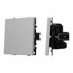 ARL NOBE Выключатель перекрёстный 1 кл софт-тач никель SWT-MKX1-SFPL-IS (250V, 10A) (Arlight, -)