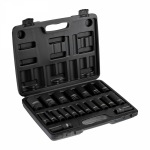 Набор шестигранныx ударныx торцевыx головок, 1/2", 78мм, 20 предметов (8-32мм) пластиковый кейс KRANZ