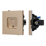 Механизм компьютерной розетки SCT-TENDO-MPC1-PL-GD (RJ-45, CAT6) (Arlight, Песочный) Механизм компьютерной розетки SCT-TENDO-MPC1-PL-GD (RJ-45, CAT6) (Arlight, Песочный)