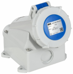 Розетка стц. ССИ-1132 16А-6ч 220В 2P+PE IP67 IEK