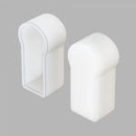 Заглушка для гибкого неона 17x8мм 2 шт. 20053 Белый