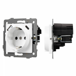 Механизм розетки с быстрой USB зарядкой SCT-MUAC-PL-WH-V (250V, 16A) (Arlight, -)