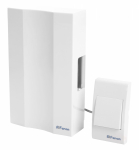 Звонок с кнопкой электромеханический проводной, 230V белый, DB-101