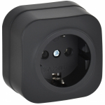 GLORY Роз. с з/к без з/ш о/у 16А РС20-3-ХЧм черн. м. IEK GLORY Роз. с з/к без з/ш о/у 16А РС20-3-ХЧм черн. м. IEK