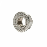 Гайка с насечкой, препятствующей откручиванию М5 (DIN 6923) (100 шт/уп) INOX Промрукав Гайка с насечкой, препятствующей откручиванию М5 (DIN 6923) (100 шт/уп) INOX Промрукав