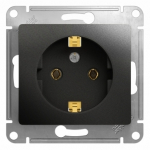 Розетка 1гн с З/К с/у антрацит механизм 16А Glossa Systeme Electric (1/20/160) Розетка 1гн с З/К с/у антрацит механизм 16А Glossa Systeme Electric (1/20/160)