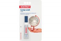 Клей Супер-клей "КОНТАКТ" гель 5г блистер КМ 120 - Б05 ГЛ