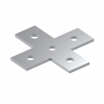 Пластина Х-образная 5 отверстий Промрукав