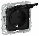 FLITE Роз. с з/к/ш кр б/к 16А IP44 РСшкр11-1-44-ФлЧ чер. IEK FLITE Роз. с з/к/ш кр б/к 16А IP44 РСшкр11-1-44-ФлЧ чер. IEK