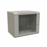 WRline Шкаф настенный 19-дюймовый (19"), 12U, 650x600х450мм, стеклянная дверь, цвет серый (RAL 7035) (разобранный) WRline Шкаф настенный 19-дюймовый (19"), 12U, 650x600х450мм, стеклянная дверь, цвет серый (RAL 7035) (разобранный)