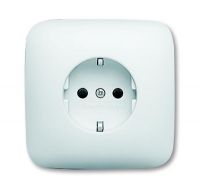 Розетка SCHUKO 16А 250В в корпусе,KS, серия Reflex SI, цвет альпийский белый