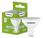Лампа светодиод 8Вт GU5.3 6500К 800Лм MR16 GENERICA IEK (1/10/100)