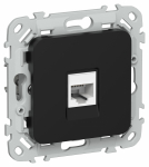 Розетка 1гн комп RJ45 с/у черный механизм кат.5е РК5е-1-0-ФлБ FLITE IEK (1/100)