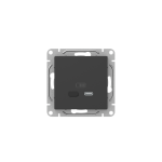 Механизм розетки USB-С, быстрая, чёрная Эпика EKF