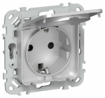 FLITE Роз. с з/к/ш кр. 16А IP44 РСшкр11-0-44-ФлА ал. IEK