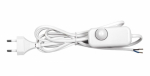 Сетевой шнур с диммером 230V 2м, белый, DM103-200W