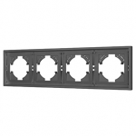 Рамка пластиковая FRM-TENDO-SFPL-4-GR (Arlight, Матовый графитовый) Рамка пластиковая FRM-TENDO-SFPL-4-GR (Arlight, Матовый графитовый)