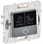 SKANDY Кнопка звонка с инд. отел. 10А SK-V17Gr сер. IEK SKANDY Кнопка звонка с инд. отел. 10А SK-V17Gr сер. IEK