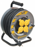 Удлинитель на катушке 4гн с З/К 30м металл 16А КГ 3х1,5 IP44 УК30 Professional IEK (1/1)