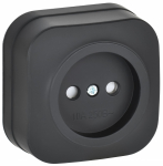 GLORY Роз. без з/к с з/ш о/у 10А РСш20-2-ХЧм черн. м. IEK GLORY Роз. без з/к с з/ш о/у 10А РСш20-2-ХЧм черн. м. IEK