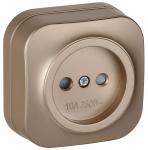 GLORY Роз. без з/к с з/ш о/у 10А РСш20-2-ХШм шамп. м. IEK GLORY Роз. без з/к с з/ш о/у 10А РСш20-2-ХШм шамп. м. IEK