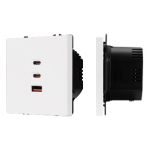 ARL NOBE USB Розетка тип А+С+С софт-тач белый кварц SCT-MUACC-SFPL-FC-WH (65W, QC3) (Arlight, -) ARL NOBE USB Розетка тип А+С+С софт-тач белый кварц SCT-MUACC-SFPL-FC-WH (65W, QC3) (Arlight, -)