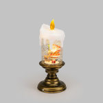 Декоративный светильник Свеча с Дедом Морозом с эффектом снегопада и подсветкой, 10,5x10,5x25 см, питание 4xААА (не в комплекте) и USB NEON-NIGHT Декоративный светильник Свеча с Дедом Морозом с эффектом снегопада и подсветкой, 10,5x10,5x25 см, питание 4xААА (не в комплекте) и USB NEON-NIGHT