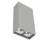 Светодиодный светильник VARTON DL-Box Reflect Multi 1x2 накладной 8 Вт 4000 К 80х40х150 мм RAL7045 серый муар 24°