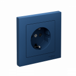 ATLASDESIGN РОЗЕТКА с заземлением со шторками, 16А, в сборе, АКВАМАРИН ATLASDESIGN РОЗЕТКА с заземлением со шторками, 16А, в сборе, АКВАМАРИН