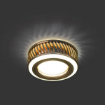 Светильник Кругл. Золото/Белый, Gu5.3, 3Вт LED 3000K Gauss Backlight 1/30 СНЯТ