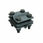 Зажим крестовидный прут-прут с тремя пластинами Промрукав