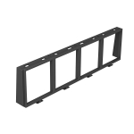 Монтажная рамка 4хModul45 для Системы 55 (MT45V 4) полиамид черный