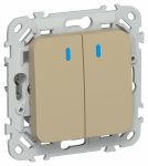 FLITE Выключ. 2-кл. кноп. с инд. 10А ВС12-2-1-ФлХ хак. IEK FLITE Выключ. 2-кл. кноп. с инд. 10А ВС12-2-1-ФлХ хак. IEK