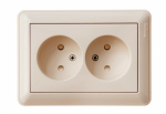Розетка 2гн без З/К шторки с/у крем в сборе 16А W59 Schneider Electric  (1/12)