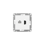 Механизм розетки HDMI+RJ45 (cat5), белый Эпика EKF
