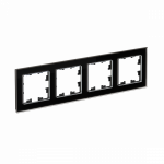 Рамка 4гн стекло черный AtlasDesign Nature Systeme Electric (1)