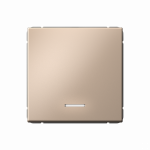 ARTGALLERY 1-клавишный ВЫКЛЮЧАТЕЛЬ КНОПОЧНЫЙ с подсв., 10А, механизм, ПЕСОЧНЫЙ