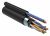 FTP 4PR 24AWG CAT5е+кабель 2х0,75мм, (0,51мм медь) мультикабель solid, черный (305м/бухта) outdoor IEK (1/1/1)