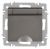 Розетка Intro Accent 6-203-09 2P+E Schuko с крышкой, 16А-250В, IP20, СУ, AL/CU, титан