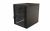 Hyperline TWB-1868-GP-RAL9004 Шкаф настенный 19-дюймовый (19"), 18U, 908x600х800мм, стеклянная дверь с перфорацией по бокам, ручка с замком, цвет черный (RAL 9004) (разобранный)