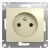 Розетка 1гн без З/К с/у крем механизм 16А Glossa Systeme Electric  (1/20)