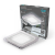 Светильник кв3+3Вт 350Лм 4000K 180-265В IP20 монт Ø80 103*103*31мм 3 реж LED Gauss Bubbles 1/40