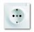Розетка ABB Impuls 1-мест. механизм с накладкой с З/К скр. уст-ки16А 220-250В IP21 белый