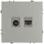 Розетка ЭРА Galaxy 15-3110-03 комбинированная RJ45+TV IP20 алюминий